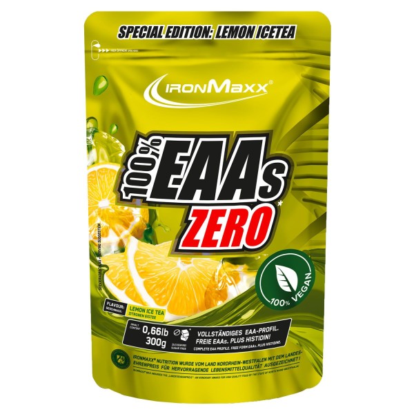 300g EAA Zero Tüte - MHD 30.04.2024, Ironmaxx Nutrition