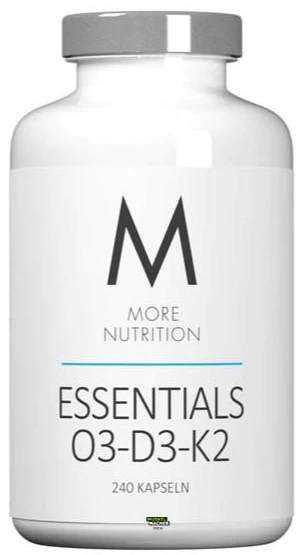 Essentials O3-D3-K2 (240 Caps), More Nutrition