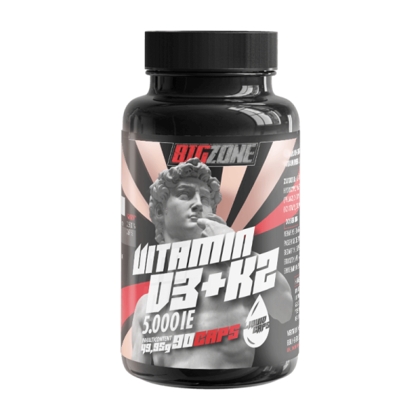 Vitamin D3 + K2 Liquid Caps (90 Kapseln), BigZone