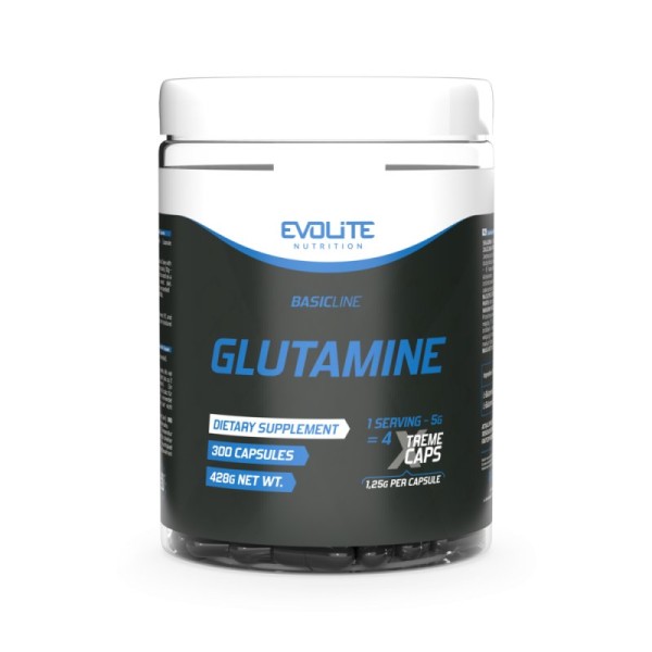 L-Glutamine 1250mg Xtreme (300 Caps), Evolite