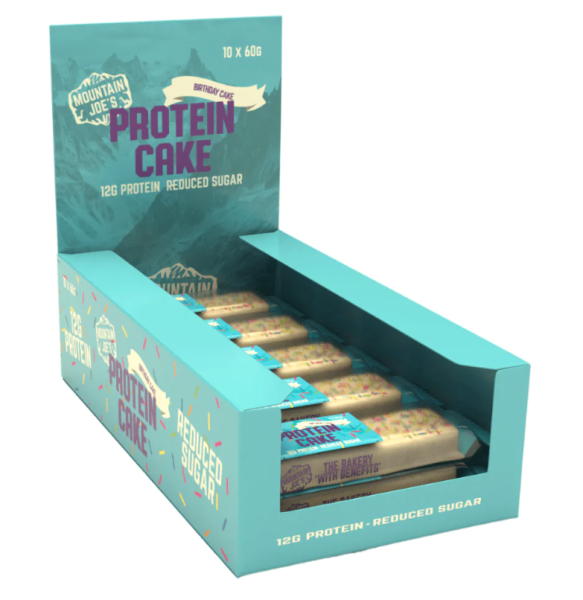 Protein Cake Box (10x60g), Mountain Joe´s