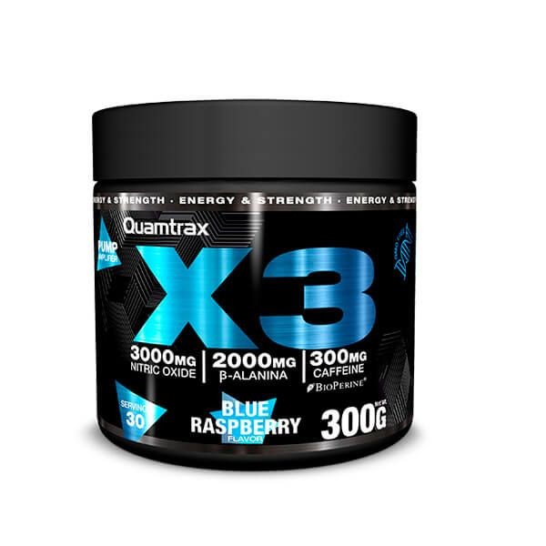 X3 Pre-Workout (300g), Quamtrax Nutrition