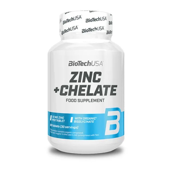 Zinc + Chelate (60 Tabs), BiotechUSA