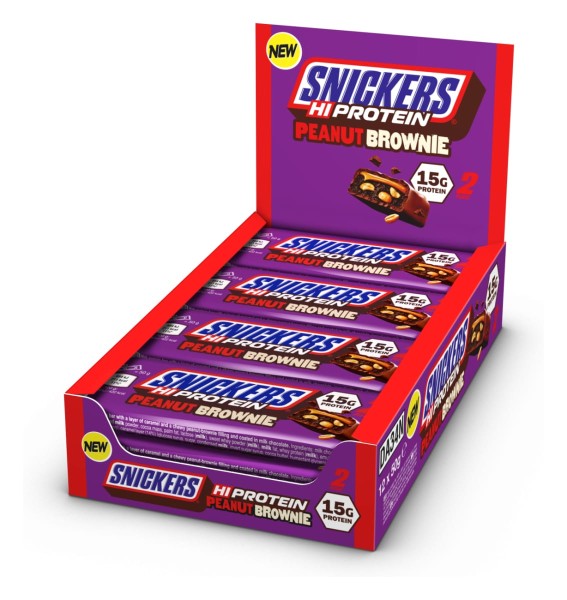 Snickers Hi Protein Peanut Brownie Box (12x50g)